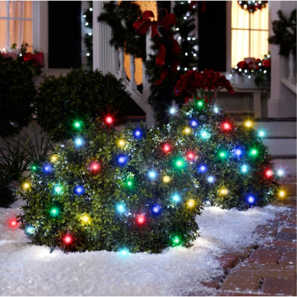 Gemmy Orchestra of Lights 72 Count LED Net Shrub Bush Musical Light Changing
